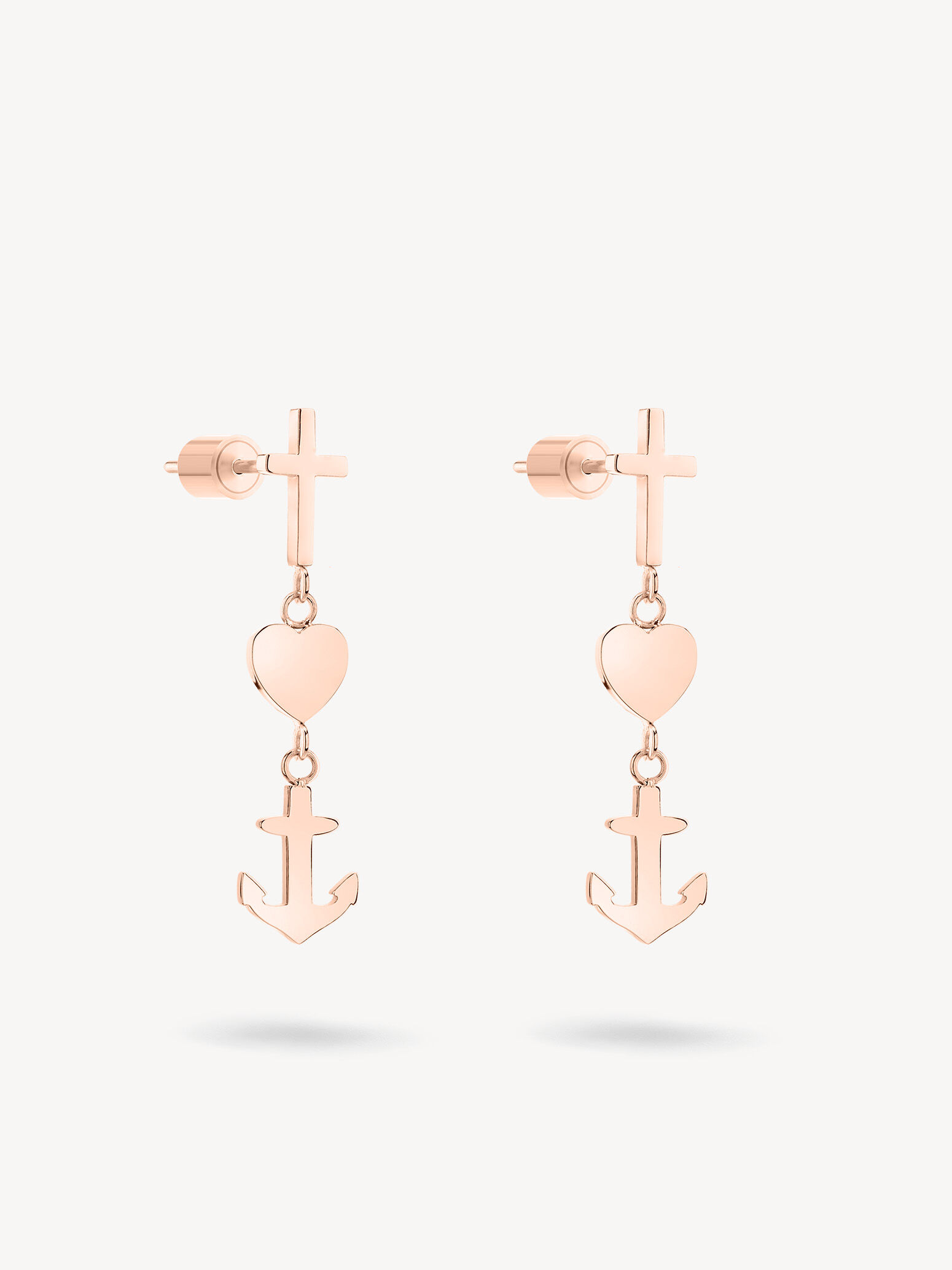 Boucles d'oreille - or rose