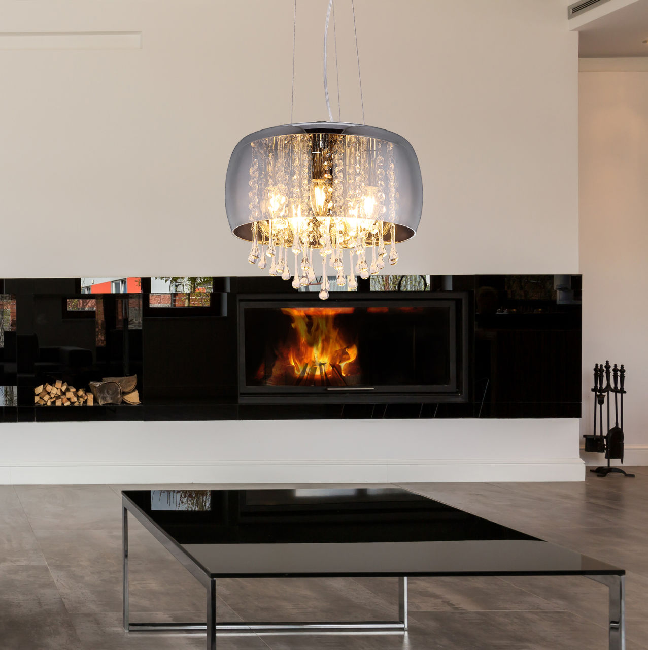 Globo Lighting - KALLA - Hängeleuchte Metall verchromt, 5x E14
