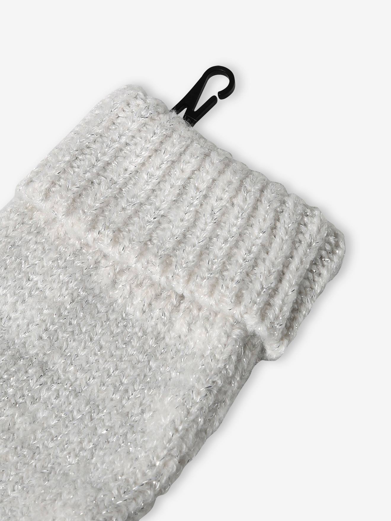 Vertbaudet Mädchen-Set: Mütze, Rundschal & Handschuhe - wollweiß