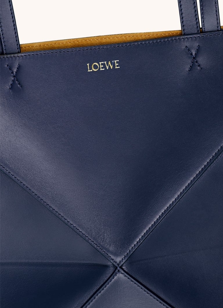 LOEWE Puzzle Fold vidēja izmēra iepirkumu soma no teļādas