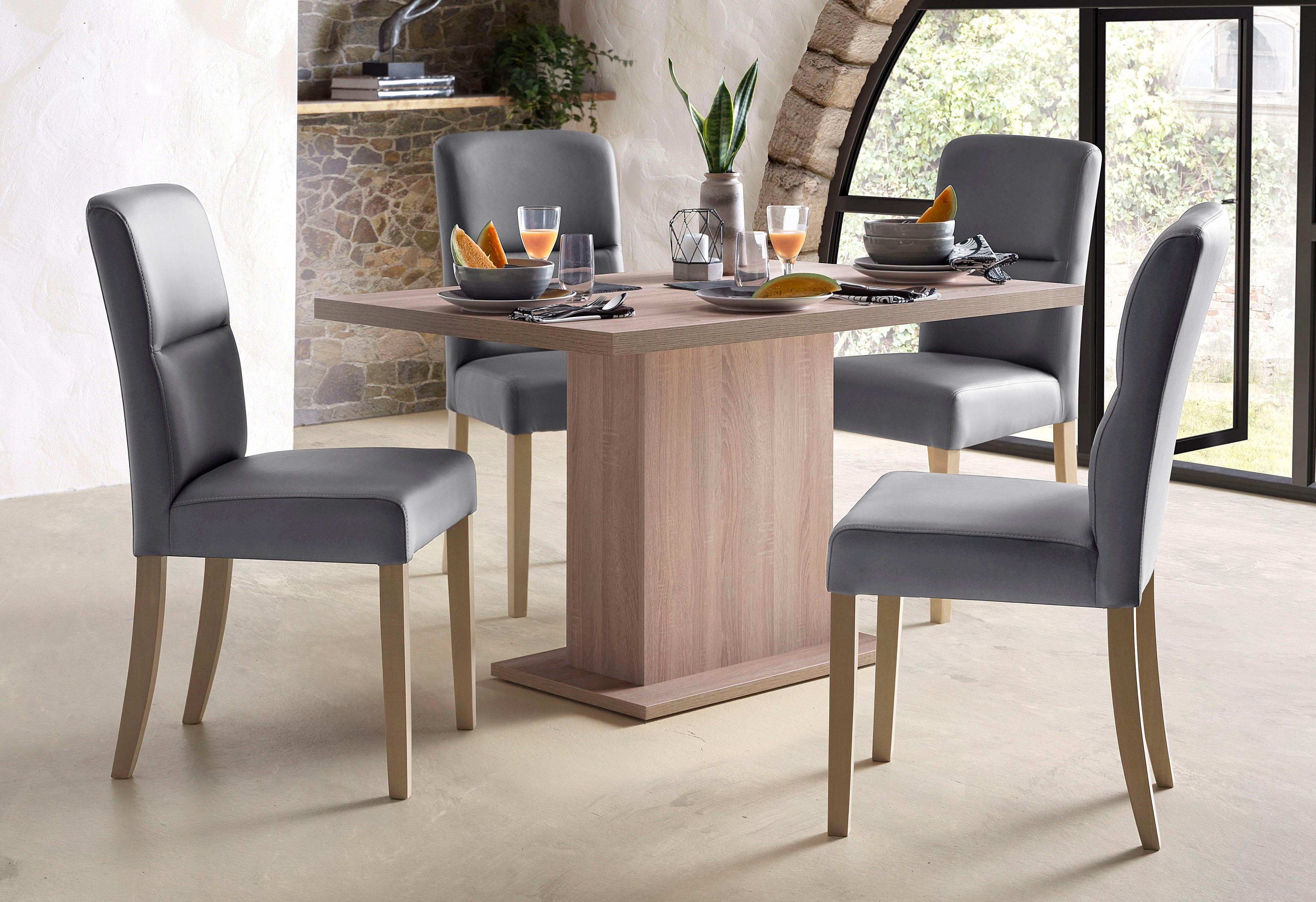 Home affaire Säulen-Esstisch Cross, Breite 136 cm