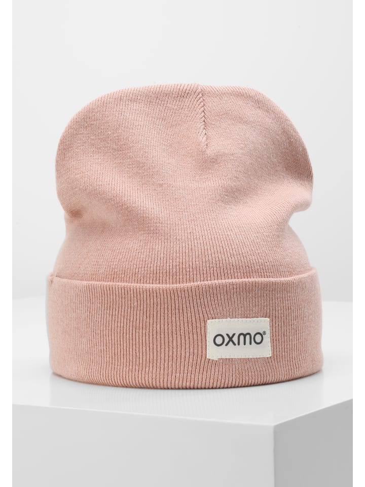 Oxmo Beanie OXBiene 21300548-ME Strickmütze mit Logobadge in Rosa günstig kaufen onesize