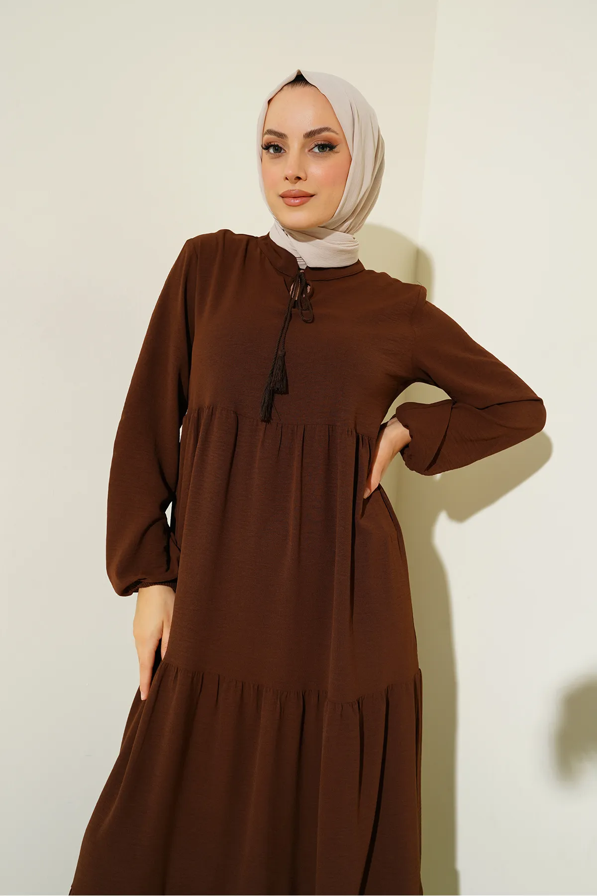 Bigdart  Kleid - Braun - Smock-Kleid