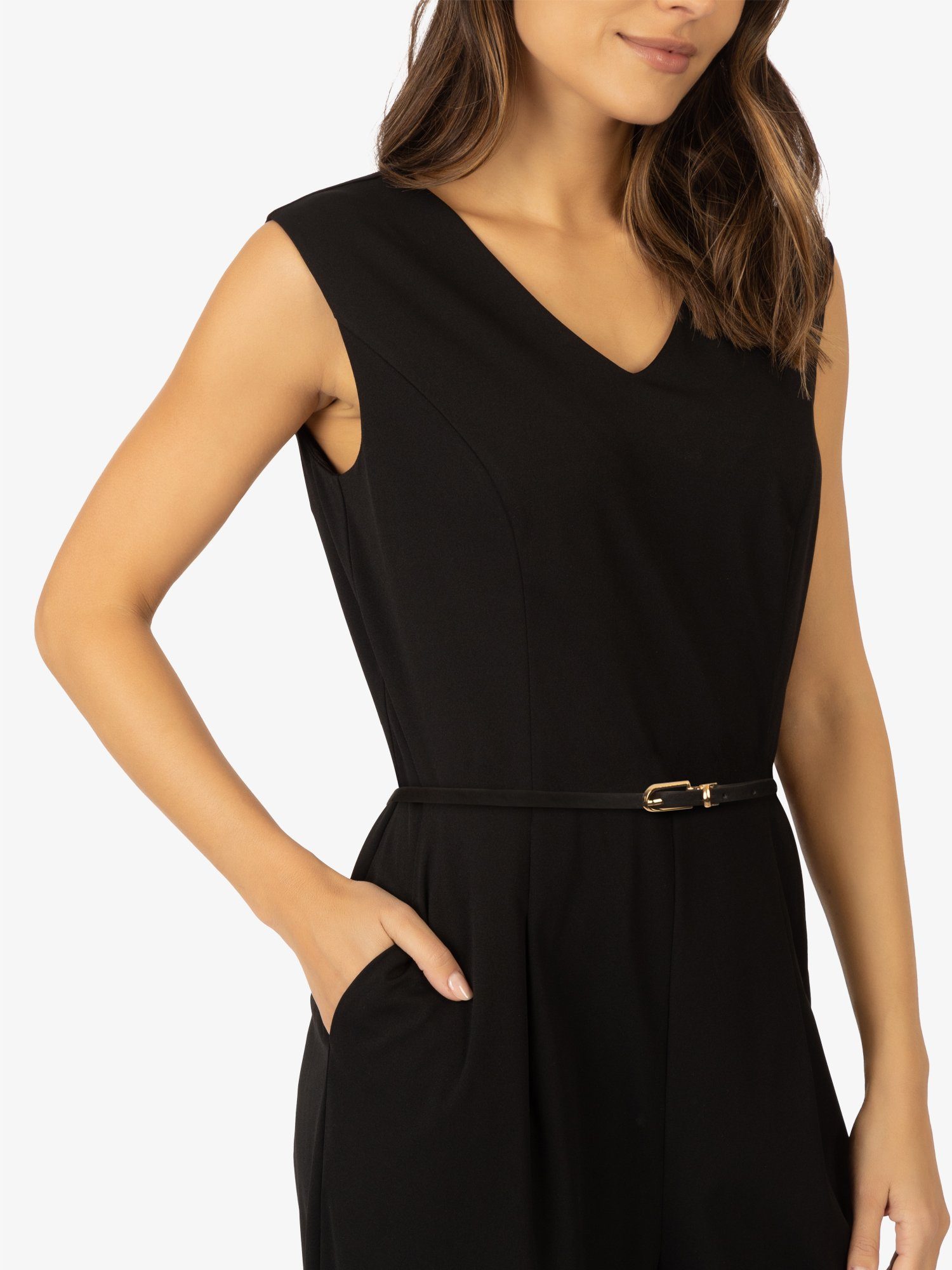 Apart Jumpsuit aus einer leicht strukturierten Ware
