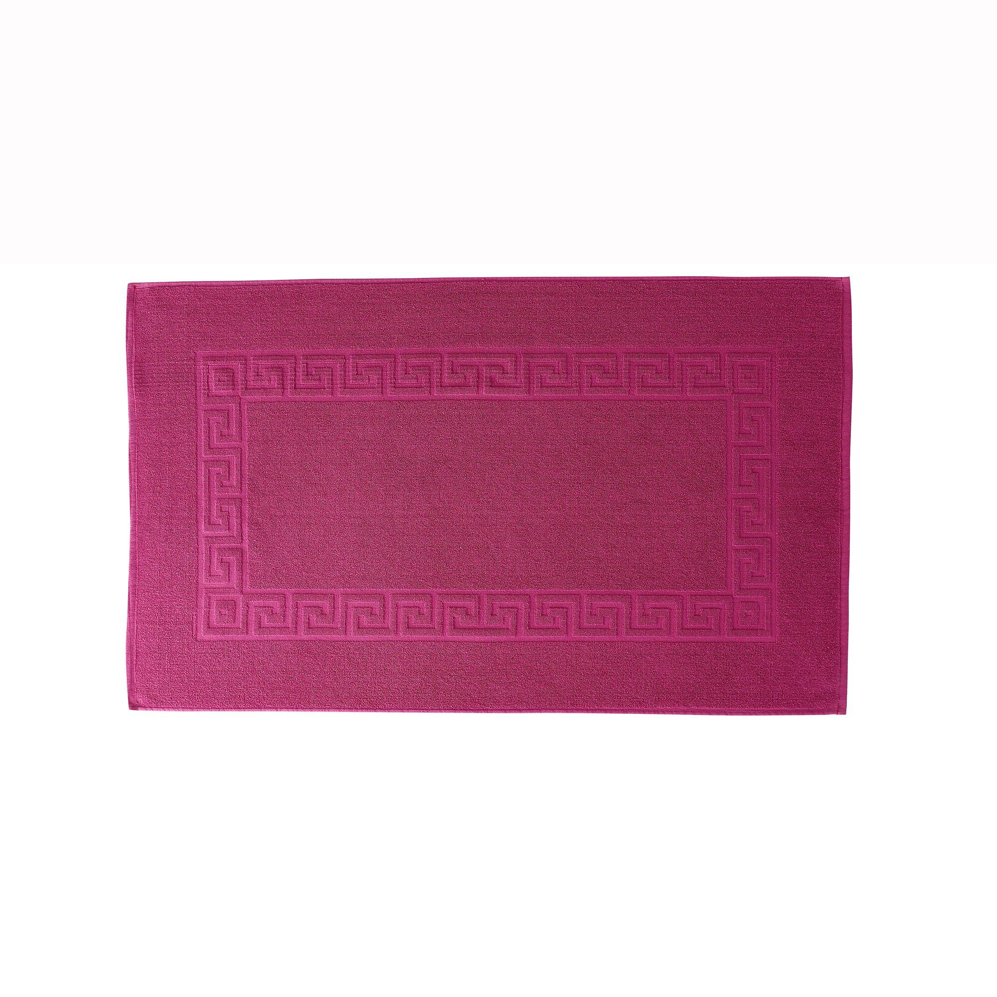 Tapis de bain éponge liteau motif frise grecque