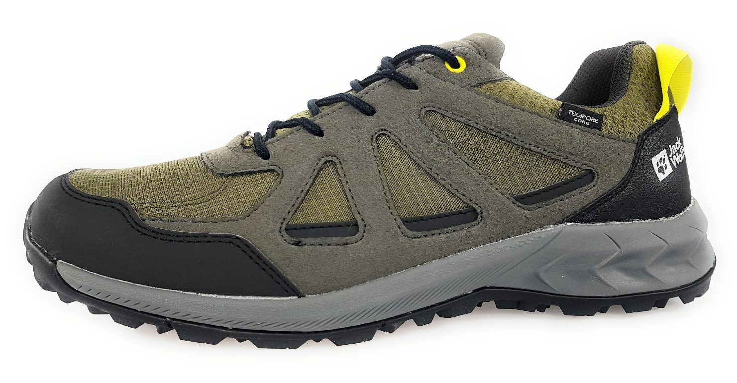 Jack Wolfskin Woodland 2 Texapore Low M 4051271 Grün 4295 khaki/green