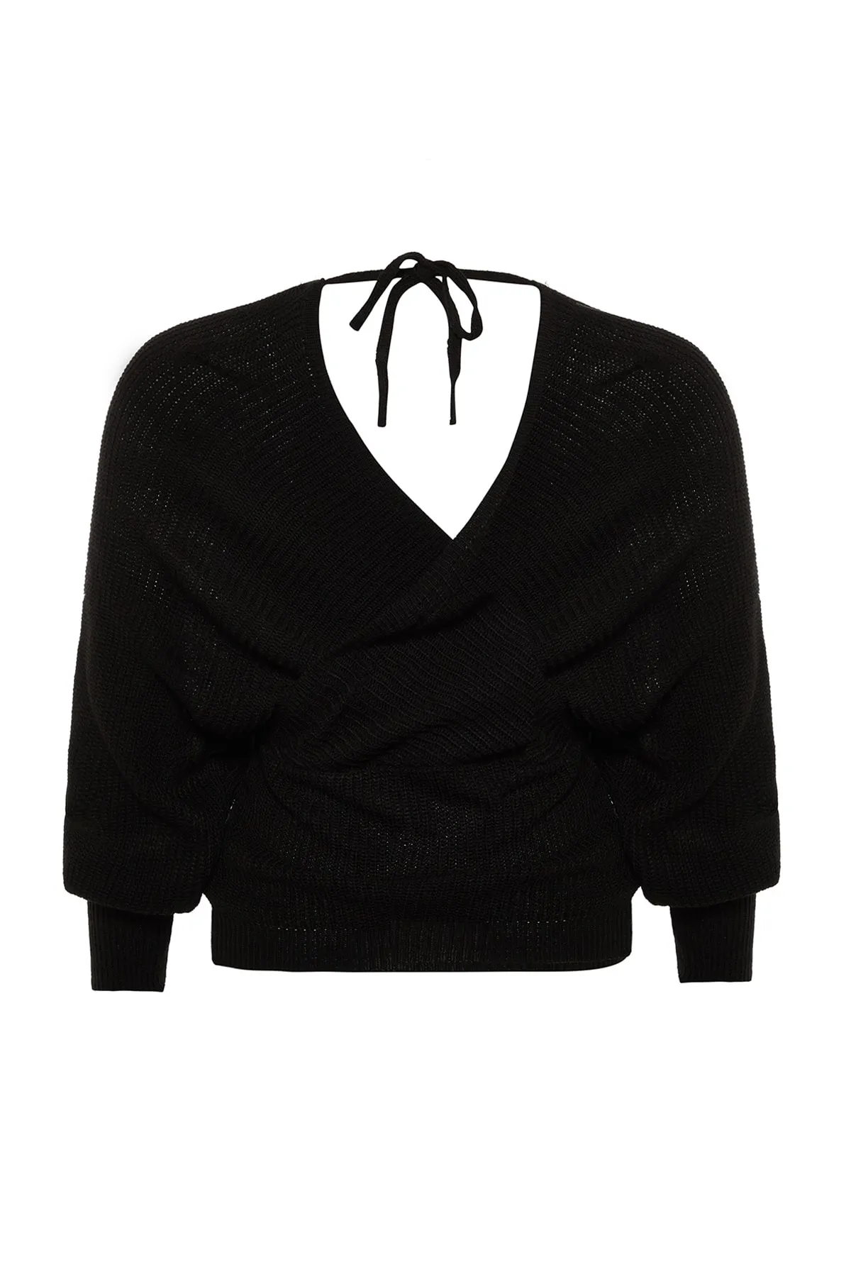 Trendyol Curve  Schwarzer Strickpullover