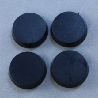 20mm Round Plastic Flat Top Base (25 Stück)