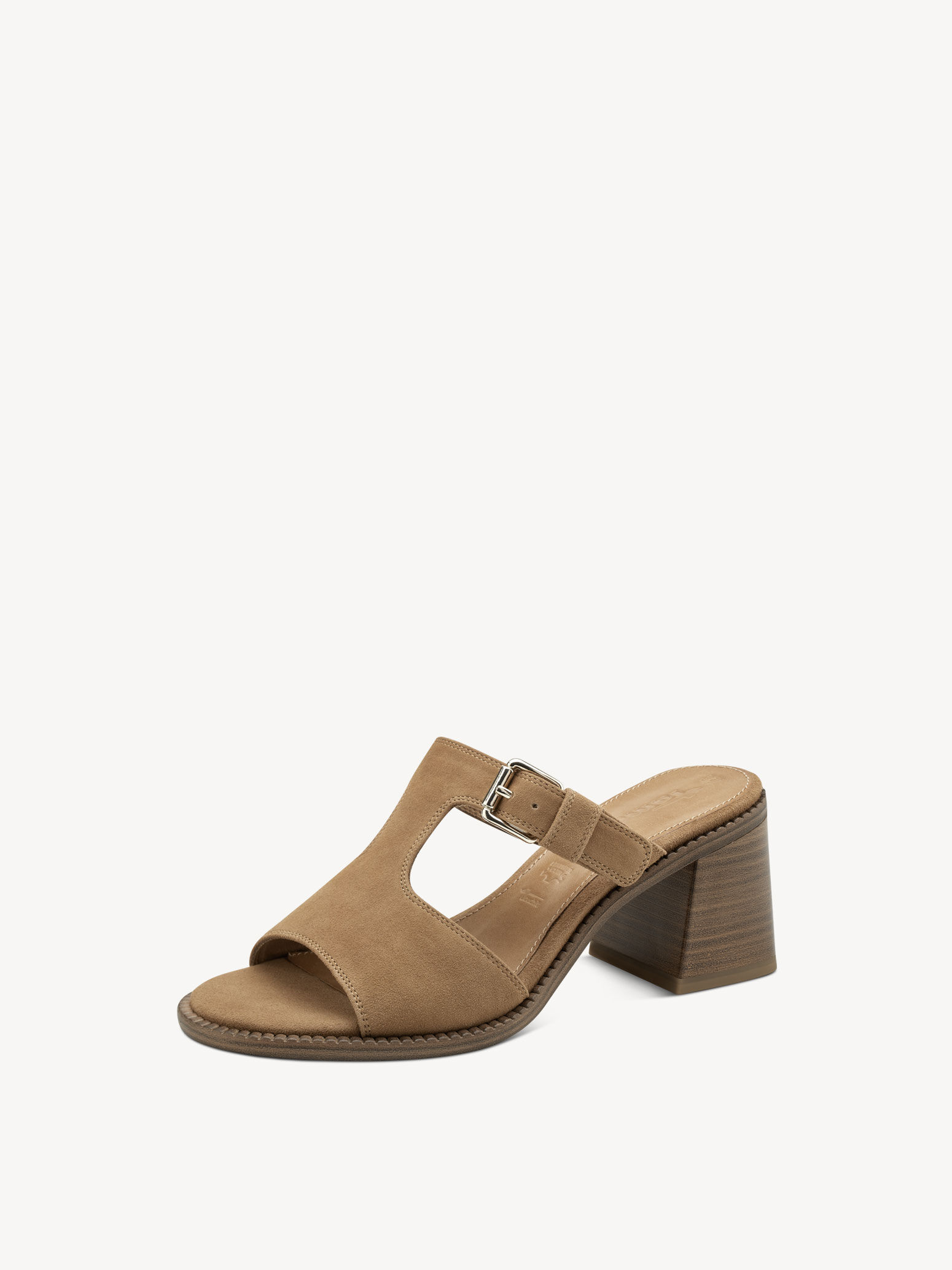 Mule en cuir - marron
