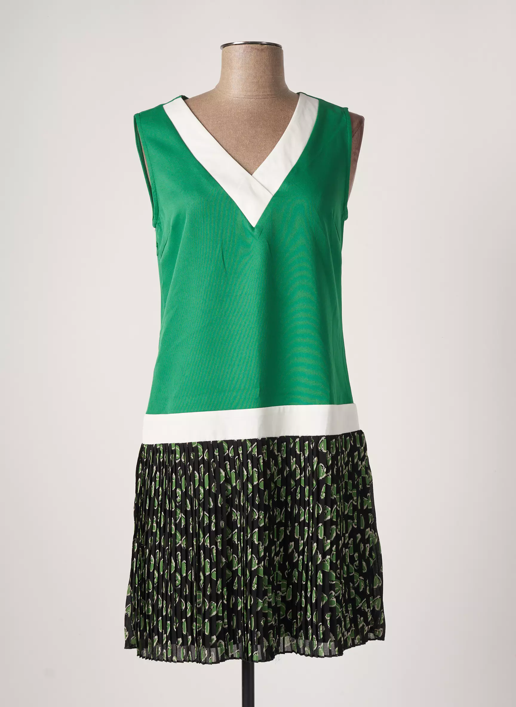 Acbelle Robes Mi Longues Femme couleur vert