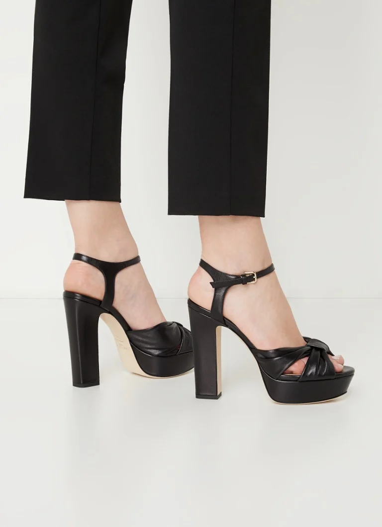 Sandale din piele Jimmy Choo Heloise 120