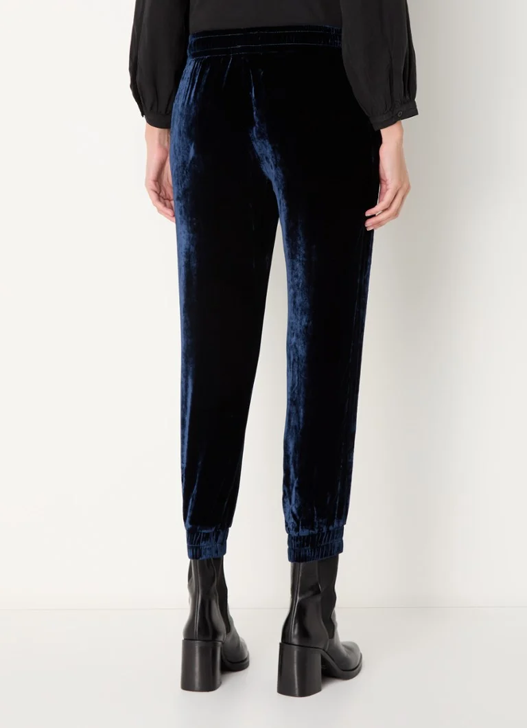 Pantaloni de trening Bella Dahl din amestec de catifea și mătase