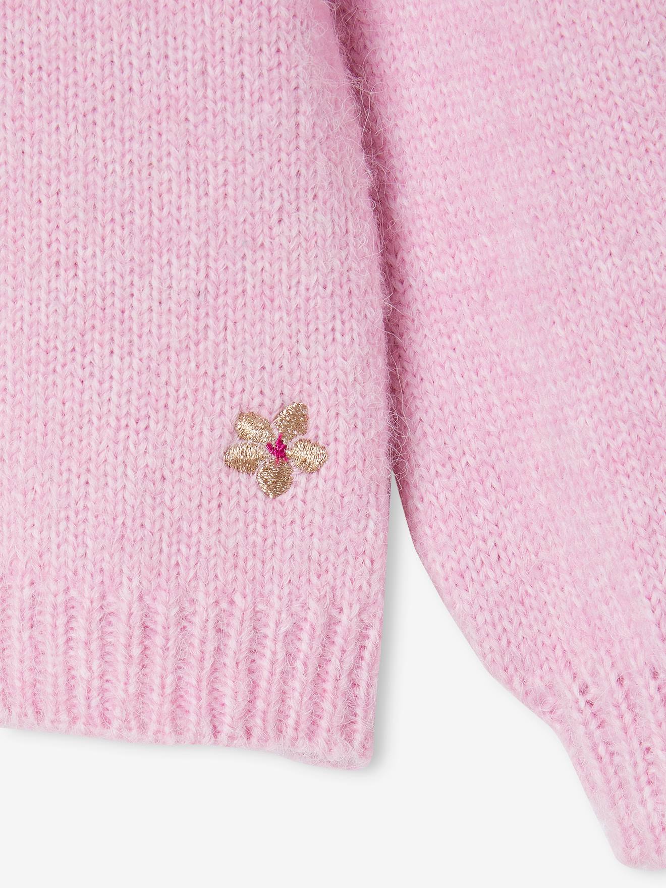 Vertbaudet Flauschige Mädchen Strickjacke - lila