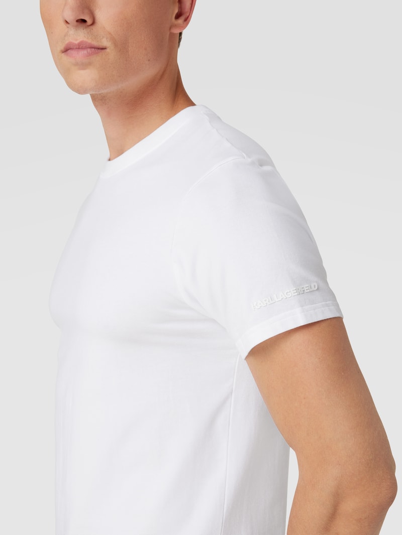 T-Shirt mit Logo im 2er-Pack in weiß