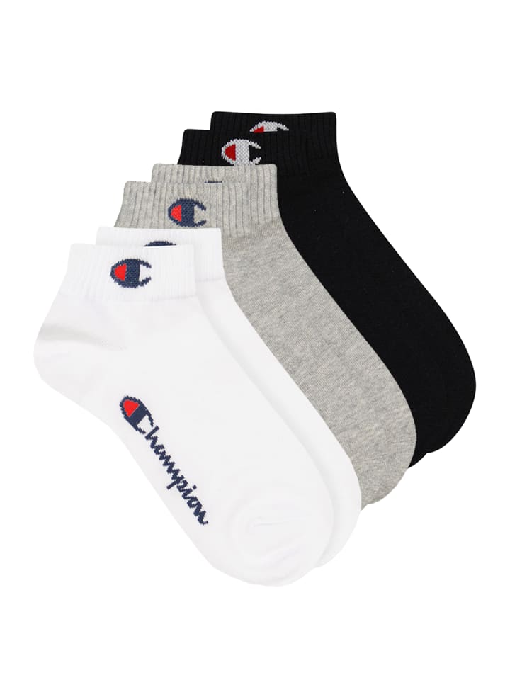 Champion Socken Quarter Socks 6pk in 882 - grey/white/black günstig kaufen