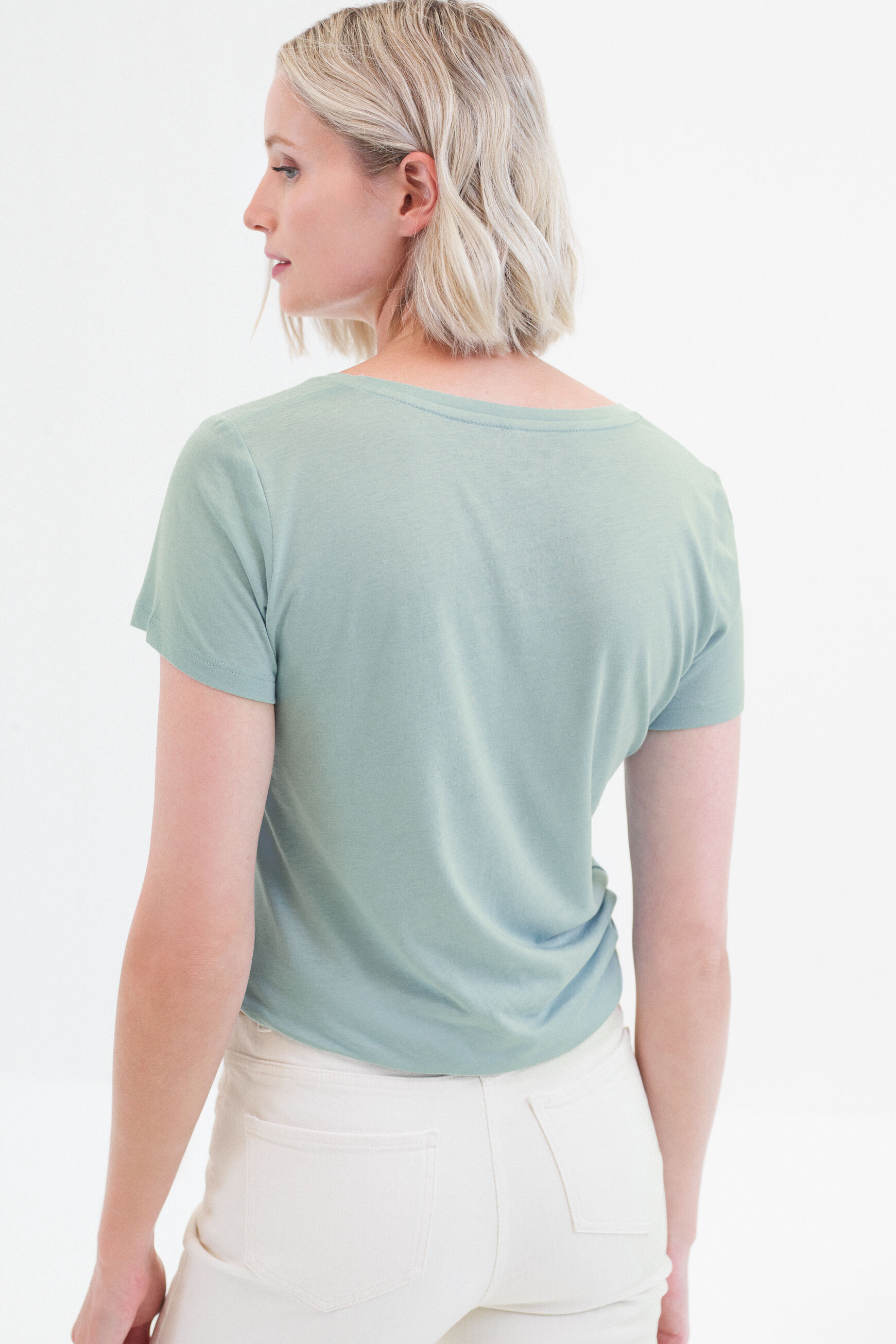 t-shirt nessa vert clair femme
