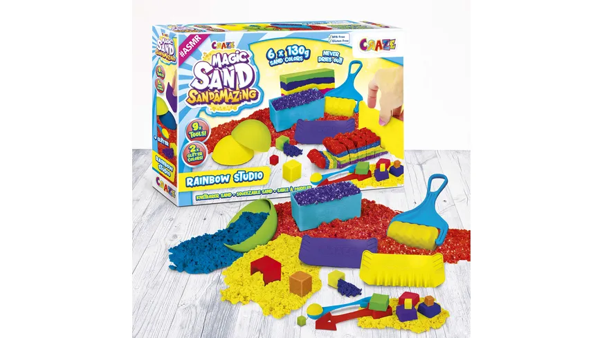 CRAZE - MAGIC SAND SANDAMAZING Rainbow Studio 780 g