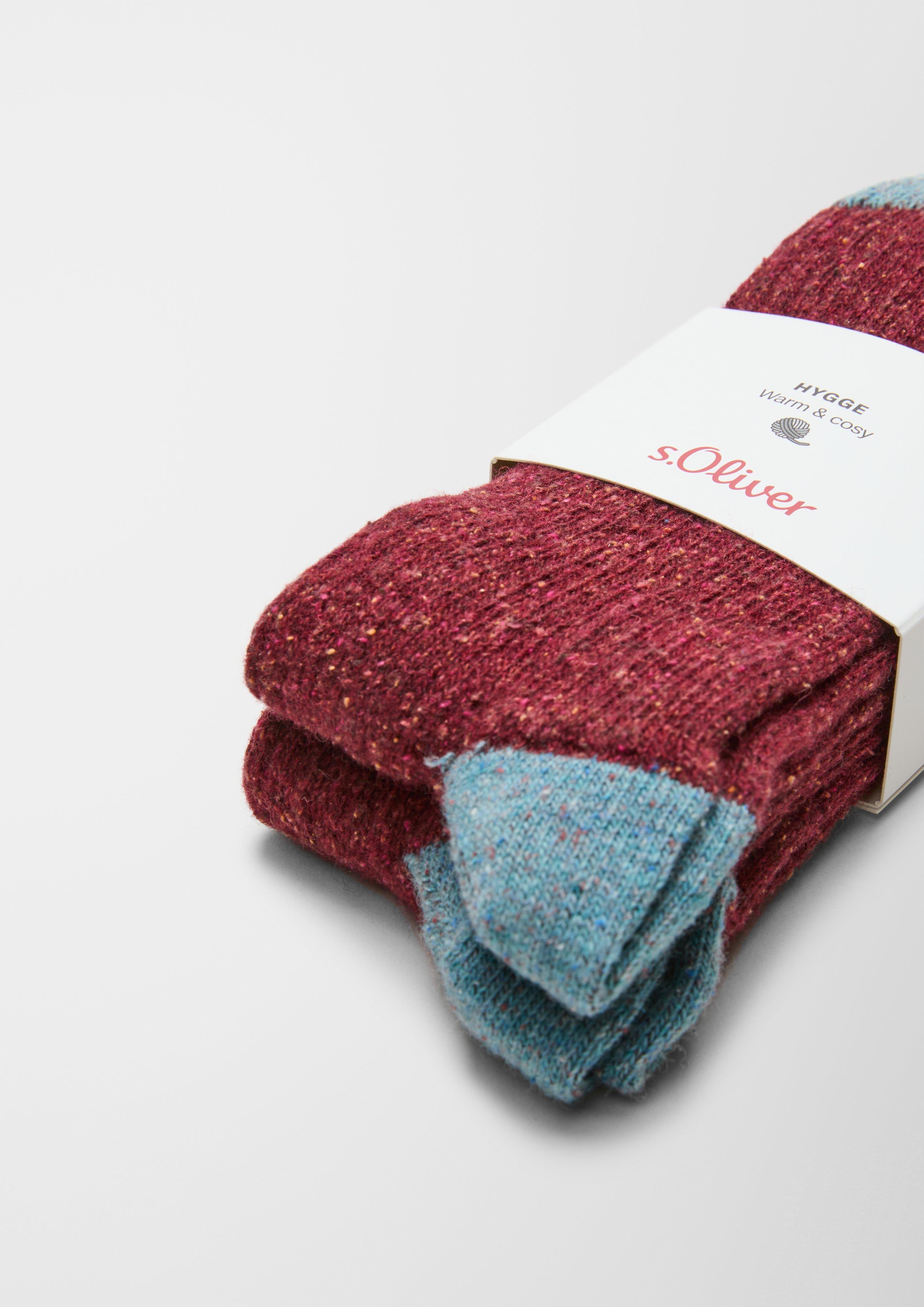 Woll-Seiden-Mix-Socken im 2er-Pack  6007473-3800