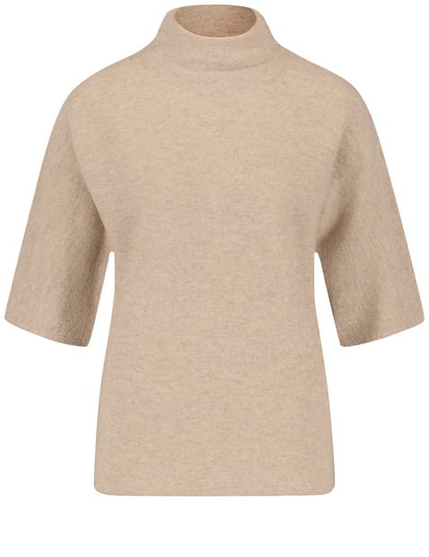 Kurzarmpullover mit Kaschmiranteil