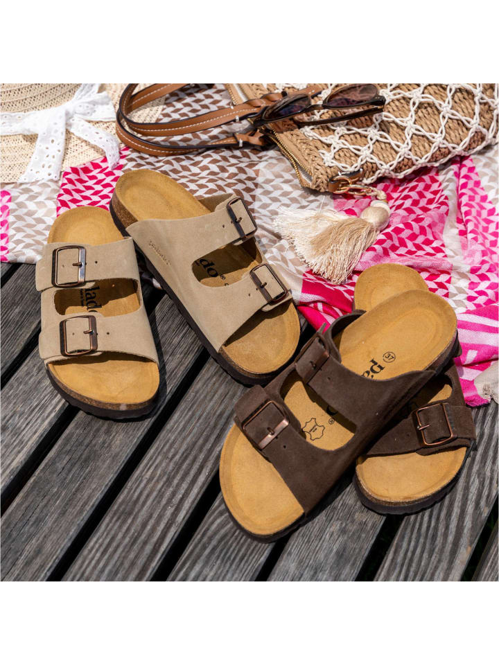 palado Pantoletten in Beige günstig kaufen