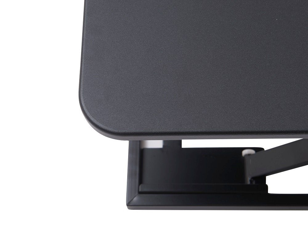 Yulukia Schreibtischaufsatz höhenverstellbarer ergonomischer Sitz- und Stehtischkonverter, X-Frame