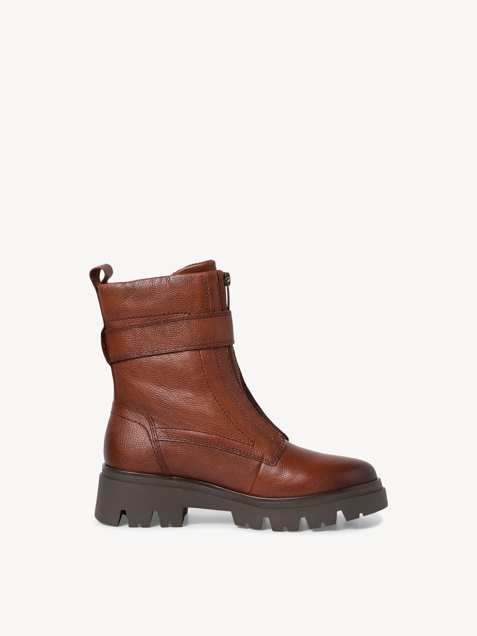 Bottine en cuir - marron