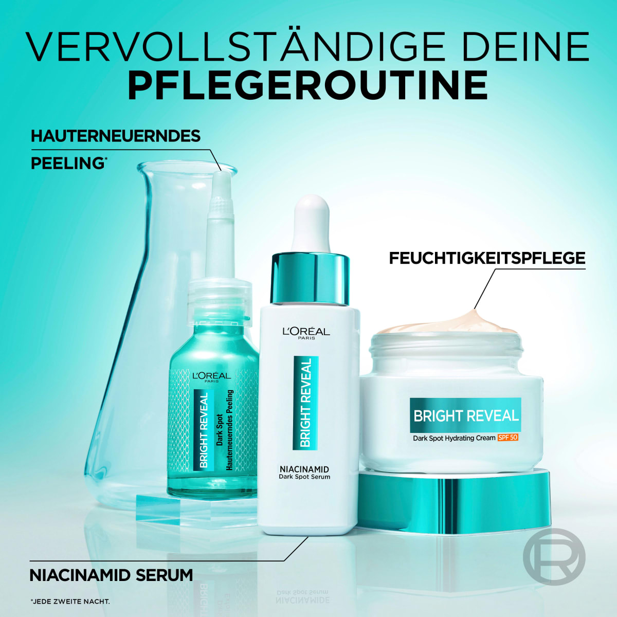 Feuchtigkeitscreme Bright Reveal Niacinamid+Mexoryl LSF 50, 50 ml