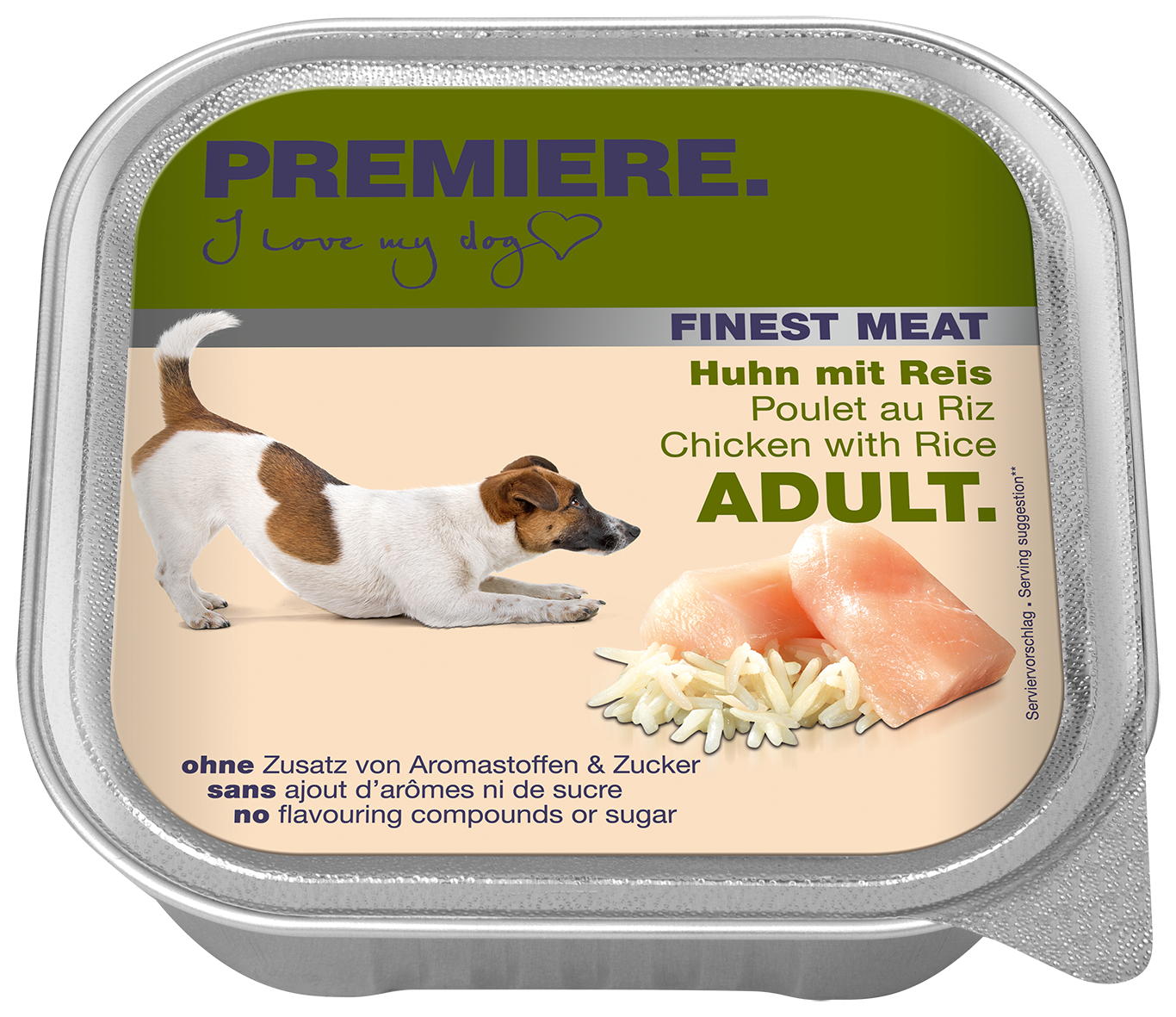 PREMIERE Hundenassfutter PREMIERE Finest Meat Adult 10x150g Huhn & Reis