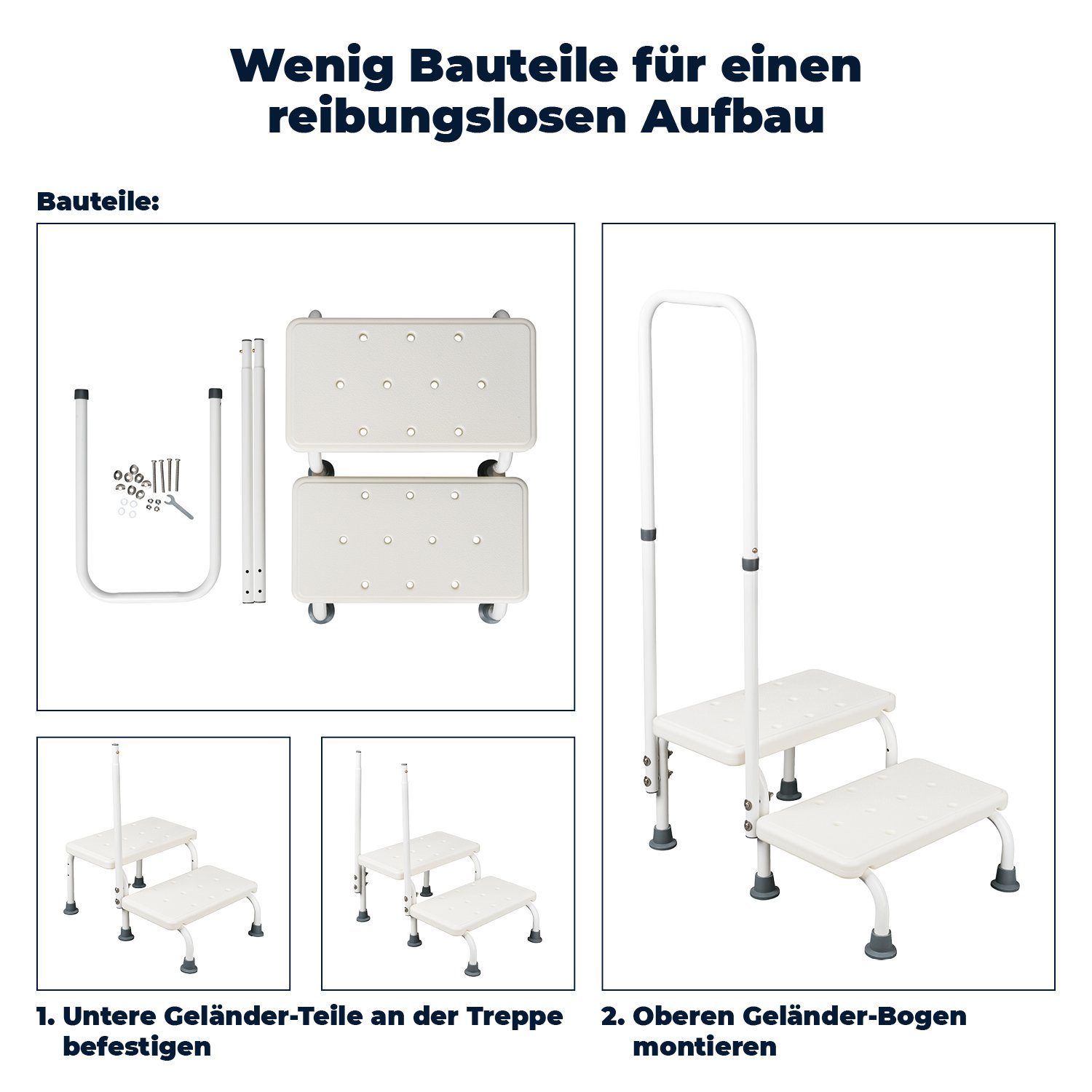 flexilife Badewannen-Einstiegshilfe flexilife Badewannenstufe Badewanneneinstiegshilfe Badewannentritt mit Haltegriff
