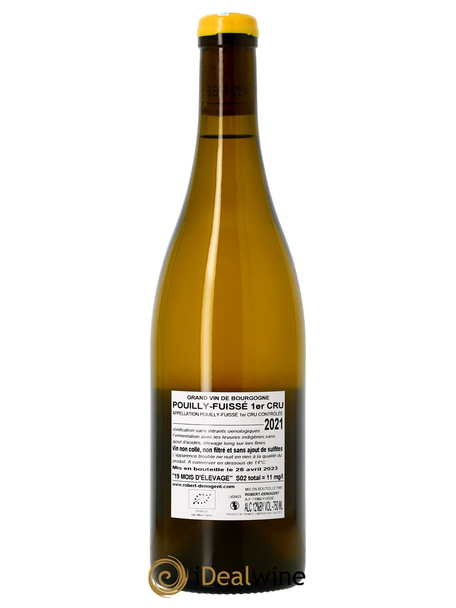 Pouilly-Fuissé 1er Cru Vers Cras Robert Denogent (Domaine)  2021 - Lot de 1 Bouteille