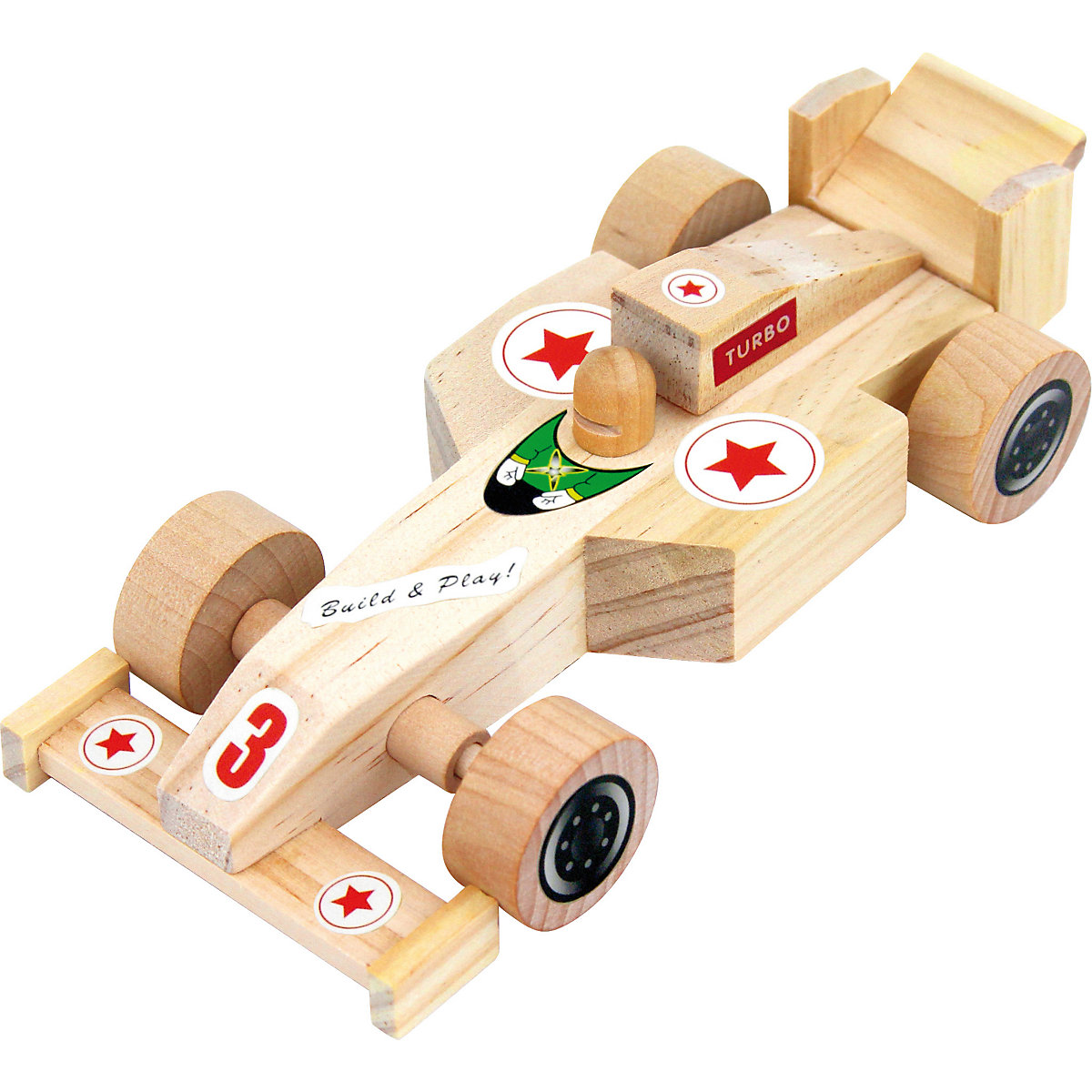 Holzbausatz Rennauto