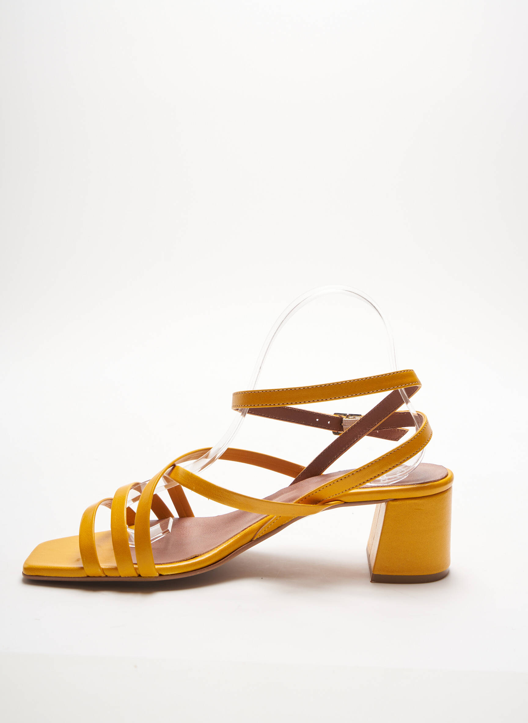 Sarenza Sandales Nu Pieds Femme couleur jaune