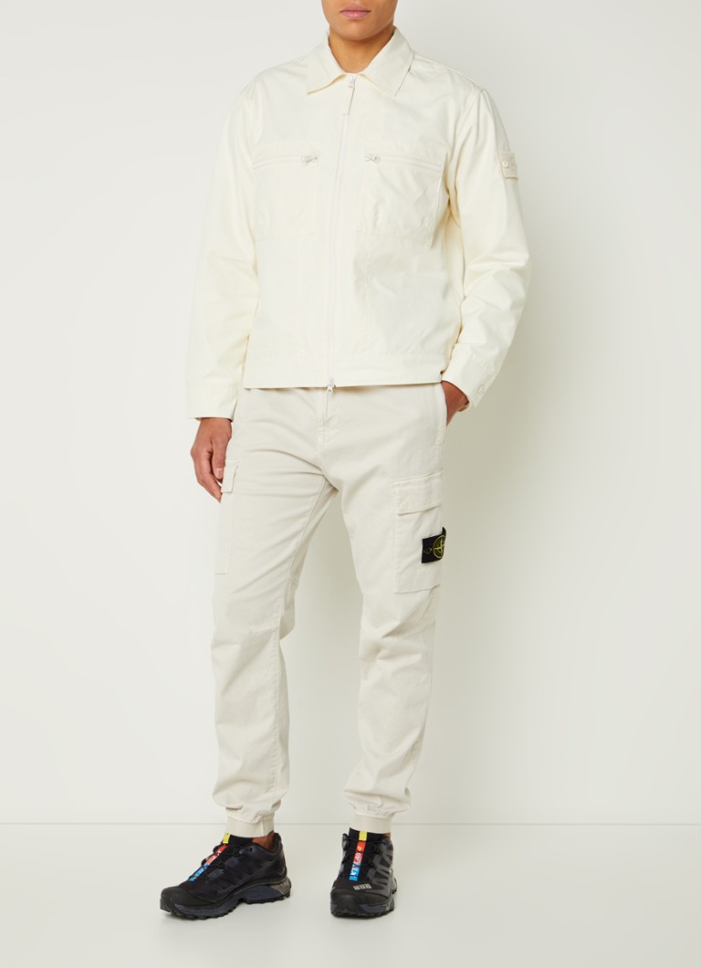 Τζάκετ Stone Island 432F1 με τσέπες στο στήθος και λογότυπο
