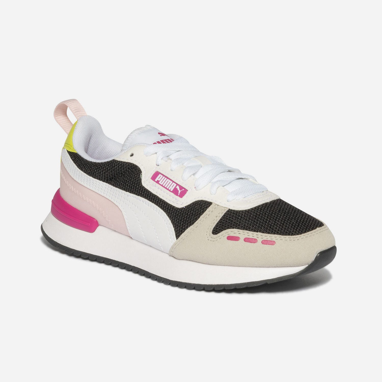 Tennis PUMA grise, noire, blanche et rose