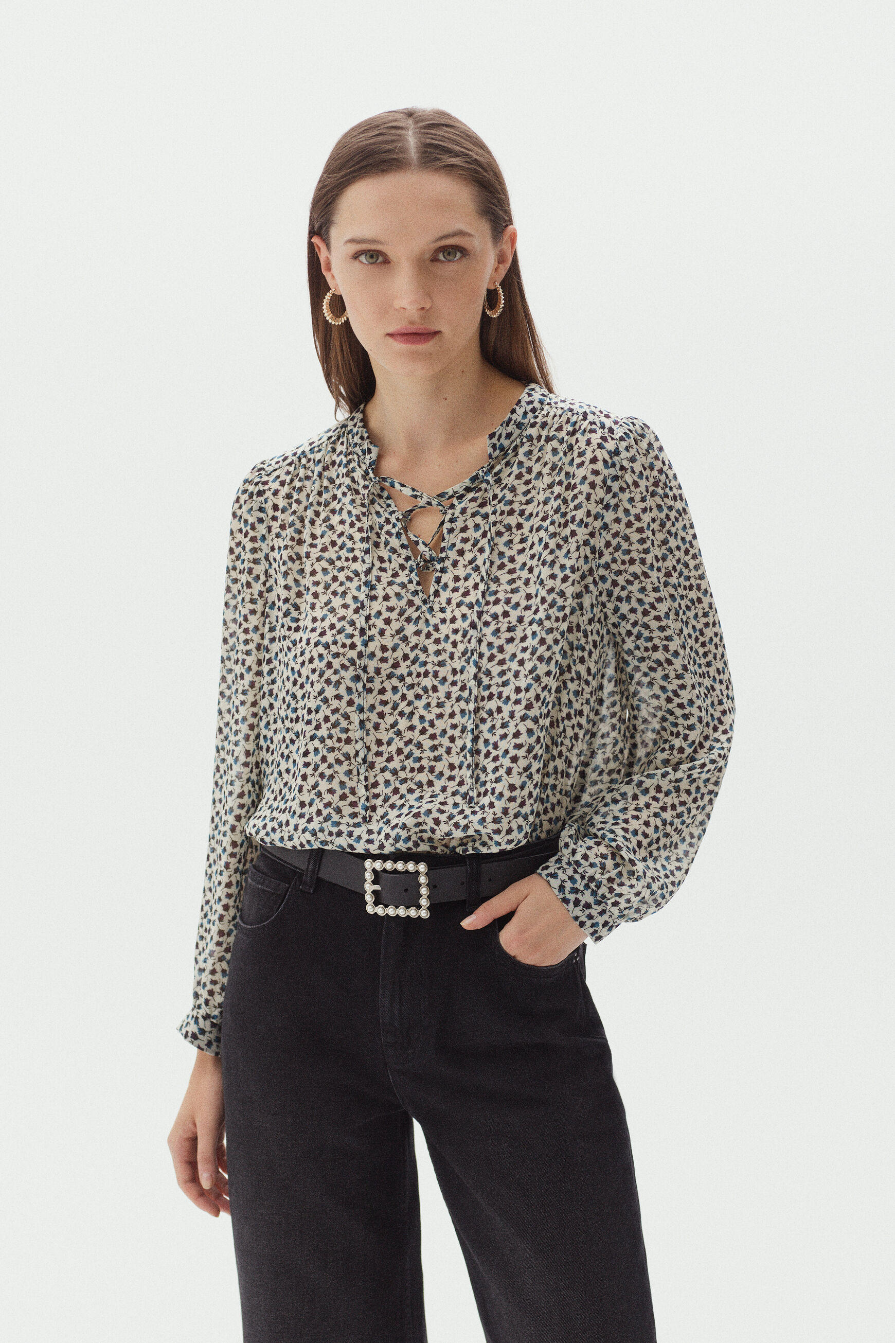 chemisier pacey ivoire femme