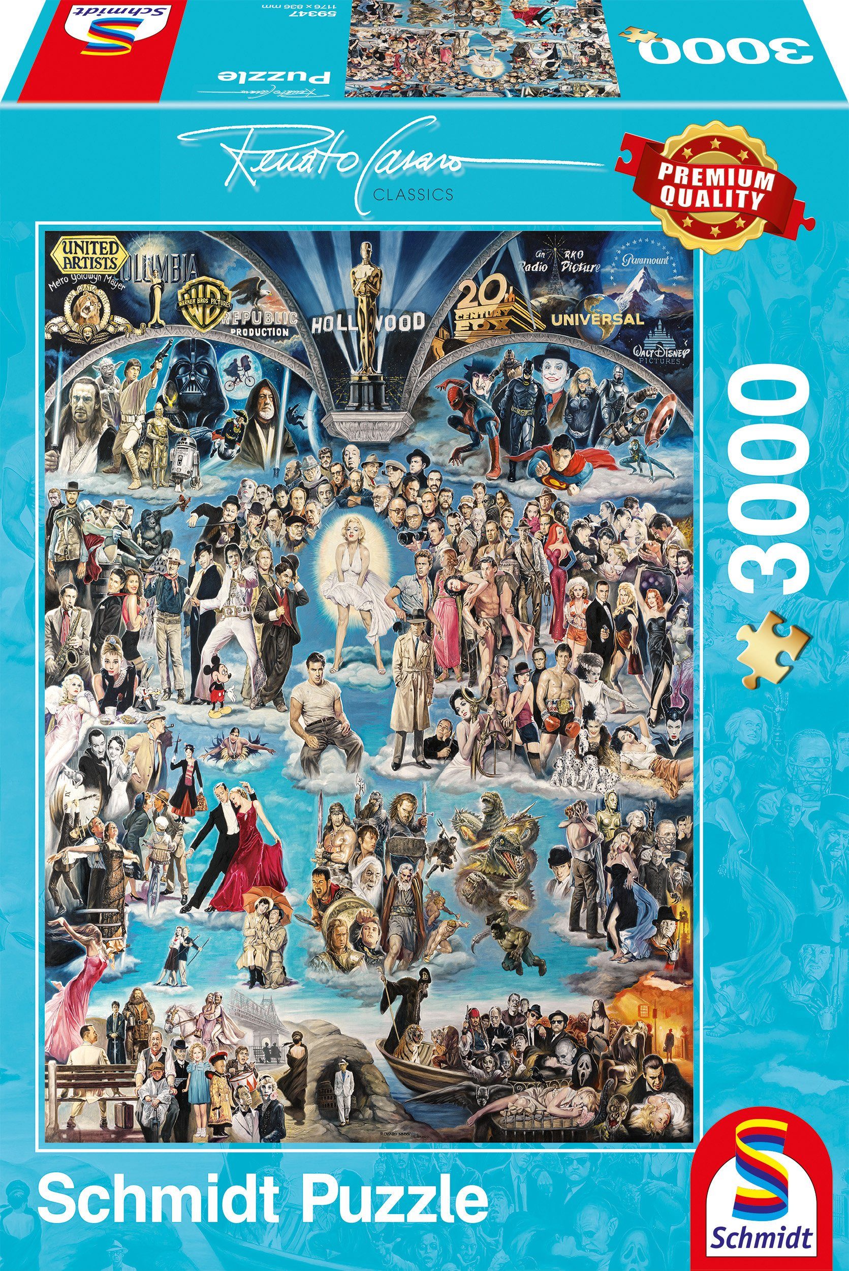 Schmidt Spiele Puzzle Hollywood XXL, 3000 Puzzleteile
