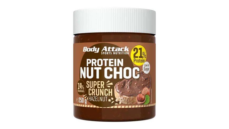 Body Attack Nut Choc Super Crunch 250 g