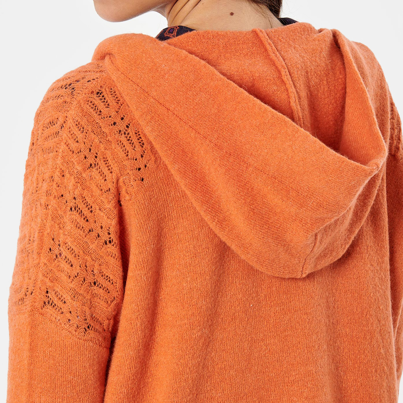 BARRY  Pull doux orange femme