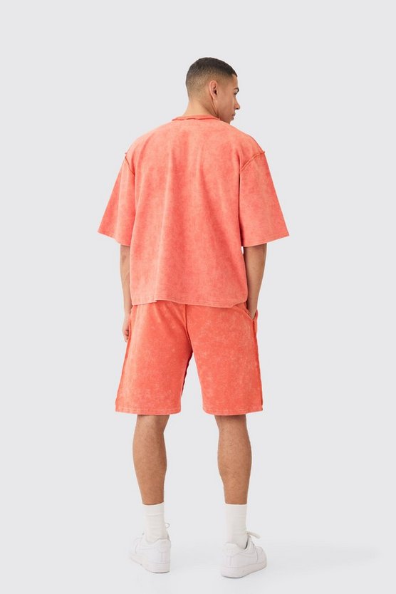 Lockere Shorts mit Print