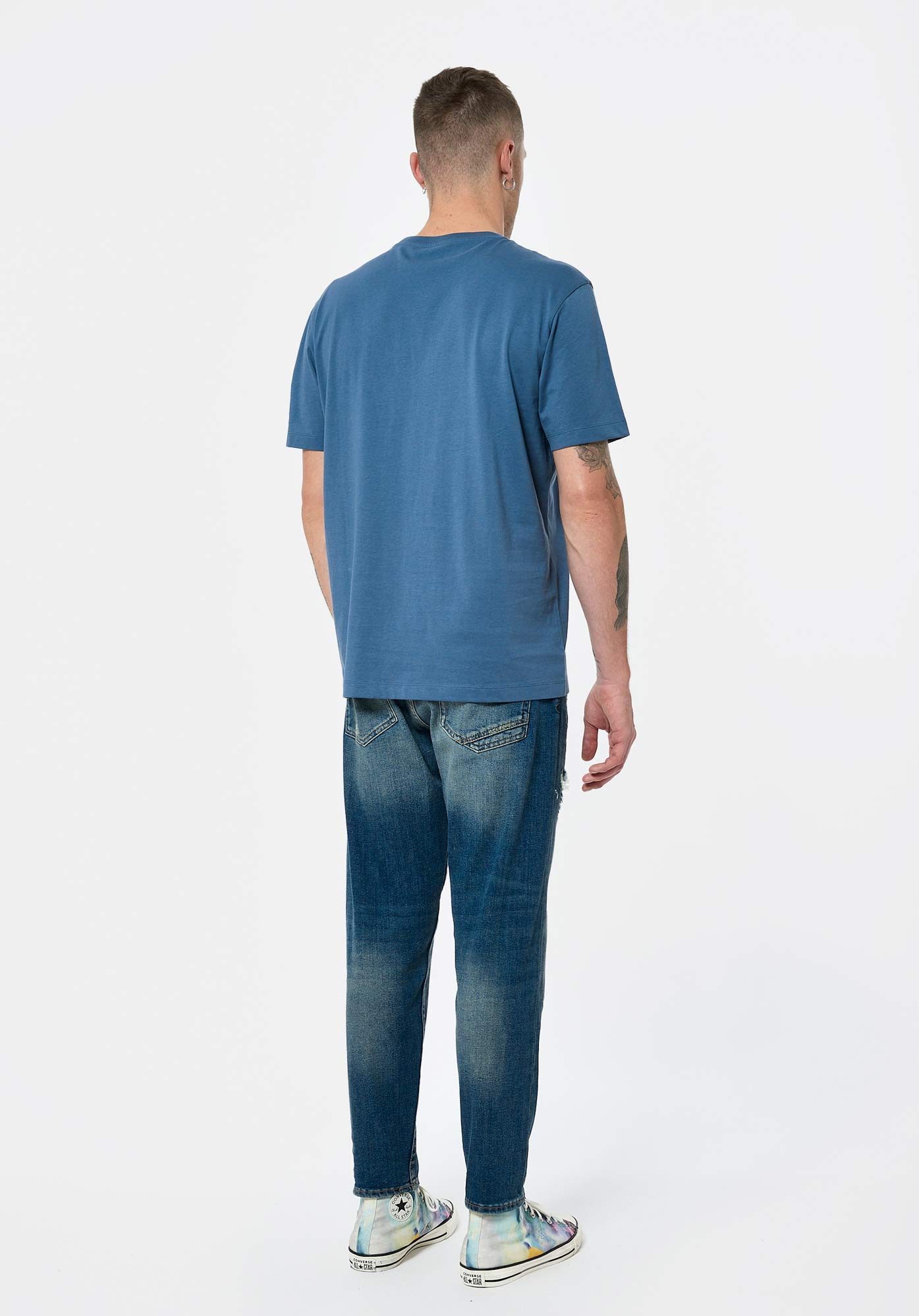 BRYZO  T-shirt bleu Homme en 100% coton bio