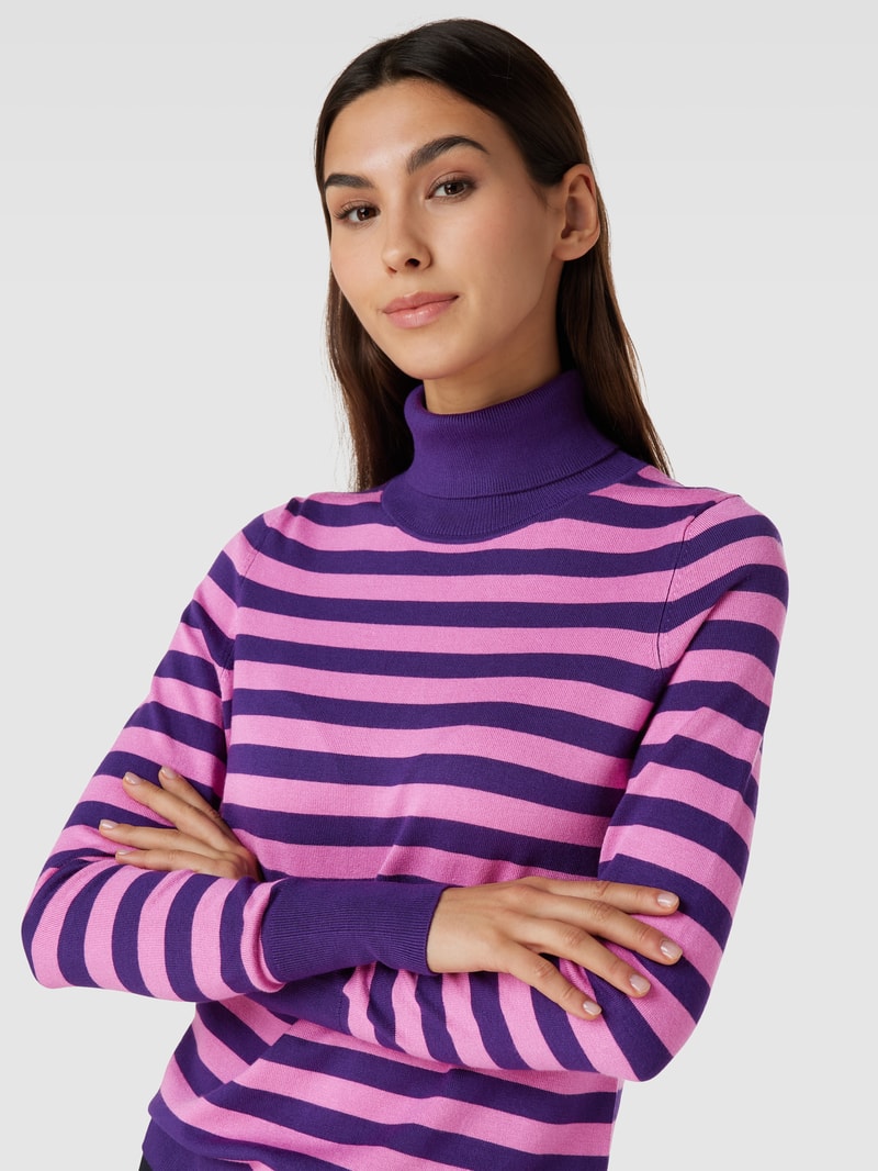 Longsleeve mit Rollkragen in purple