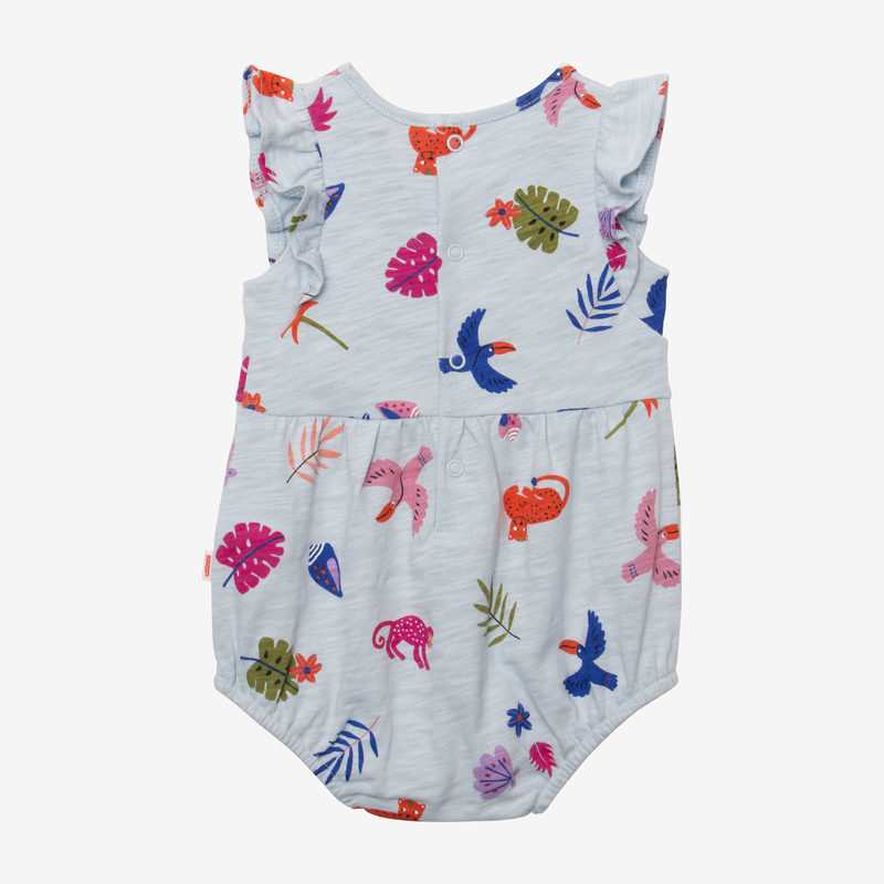 Combi courte bébé fille exotique bleu Catimini
