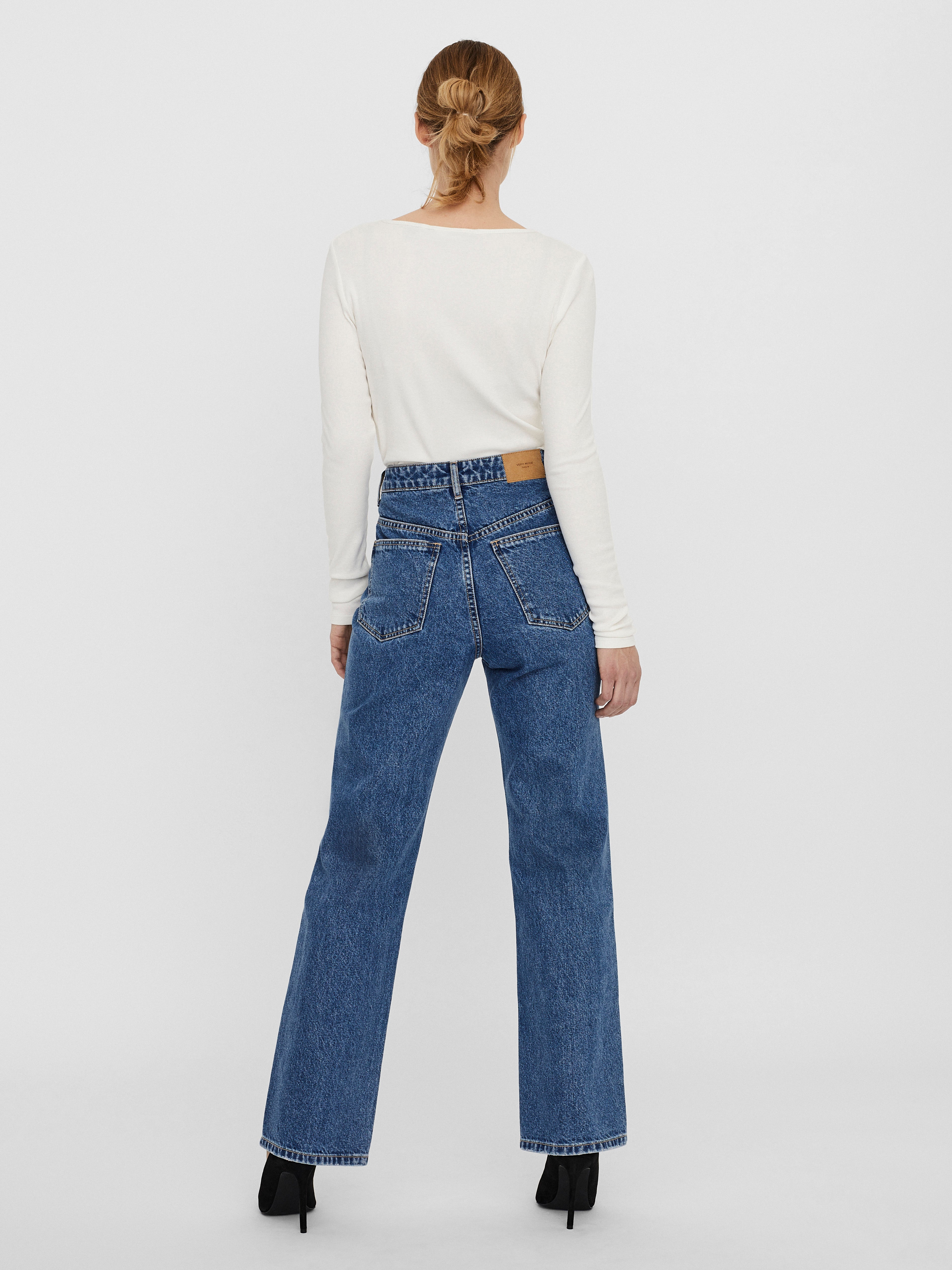 VMKITHY Hohe Taille Locker geschnitten Jeans