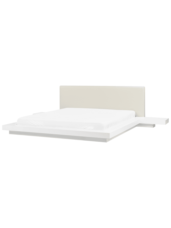 Beliani Doppelbett ZEN in Weiß/Weiß - (W) 328 x (H) 86 x (L) 229 cm günstig kaufen onesize