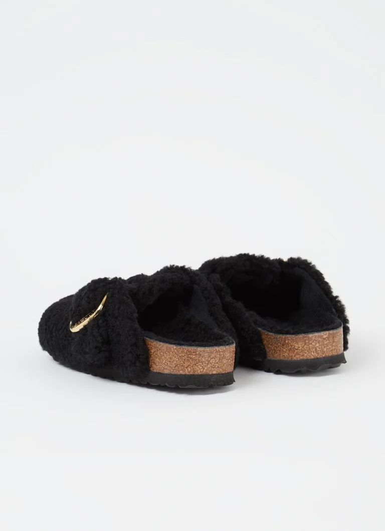 Mocasini Birkenstock Boston Teddy din lână
