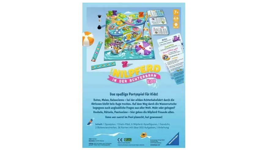 Ravensburger Spiel - Das Nilpferd in der Achterbahn Kids