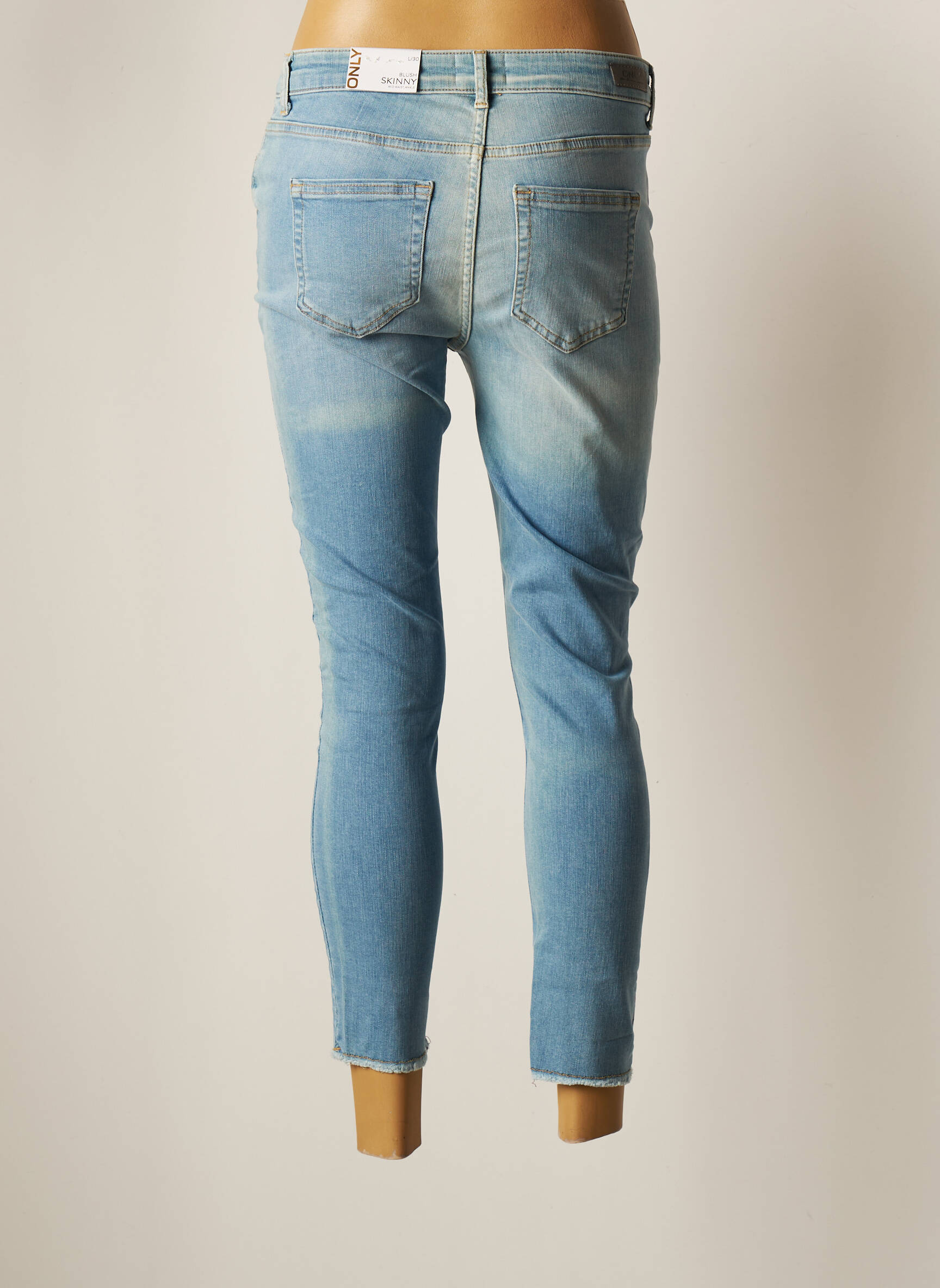Only Jeans Coupe Slim Femme couleur bleu