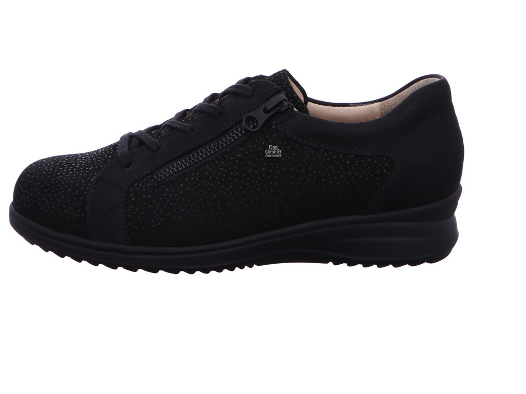 FINN COMFORT Komfort Schnürer schwarz BEXLEY