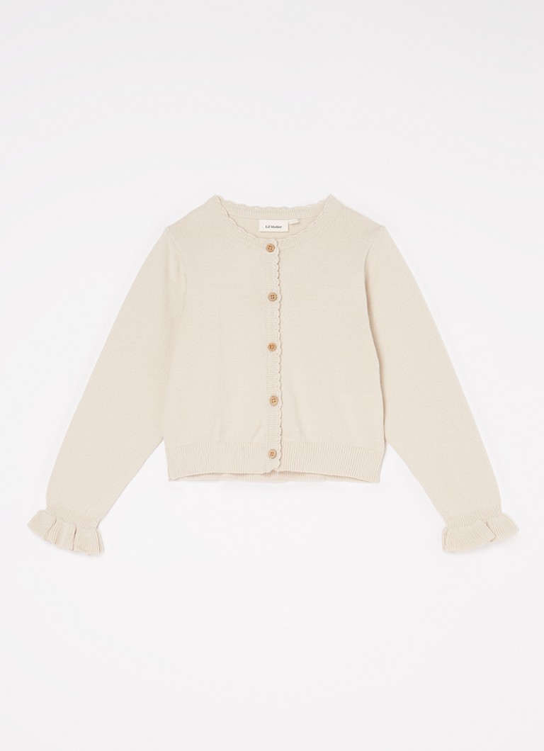 Lil 'Atelier NMFFauci fine-knit cardigan made of organic cotton