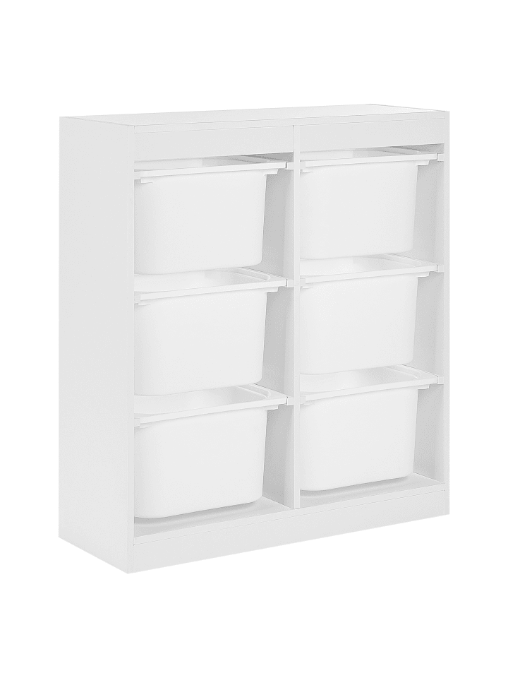 Beliani Kommode TOBIN in Weiß - (W) 82 x (H) 89 x (L) 30 cm günstig kaufen onesize